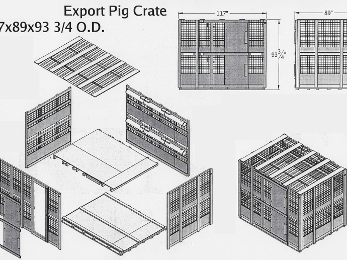Pig Crates for Air Planes