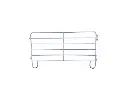 Aluminum 6 Bar Corral Panel