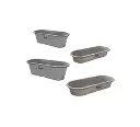 2' Wide Round End Poly Stock Tanks