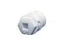 White Hex Head Insulator with Lag Bolt