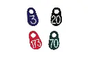 Coloured Neck Tag Engraved in White