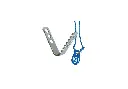 Plated V Fastener For Neck Cord