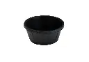 Black Rubber Feed Pan